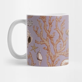 Sea coral and seashells Mug